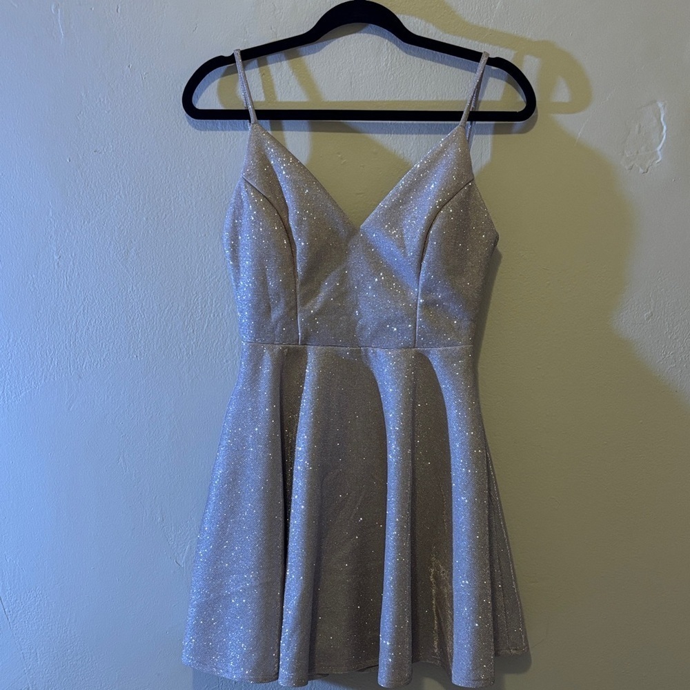 Windsor Silver Glitter Dress